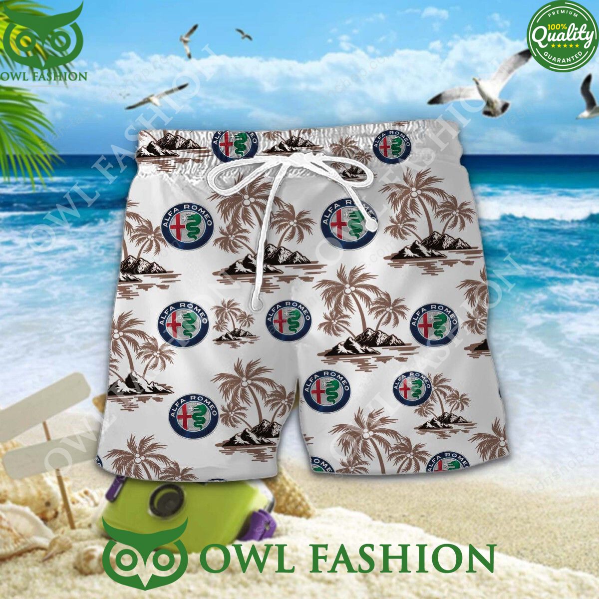 Car manufacturer Italy Alfa Romeo Custom Color Hawaiian shirt and short