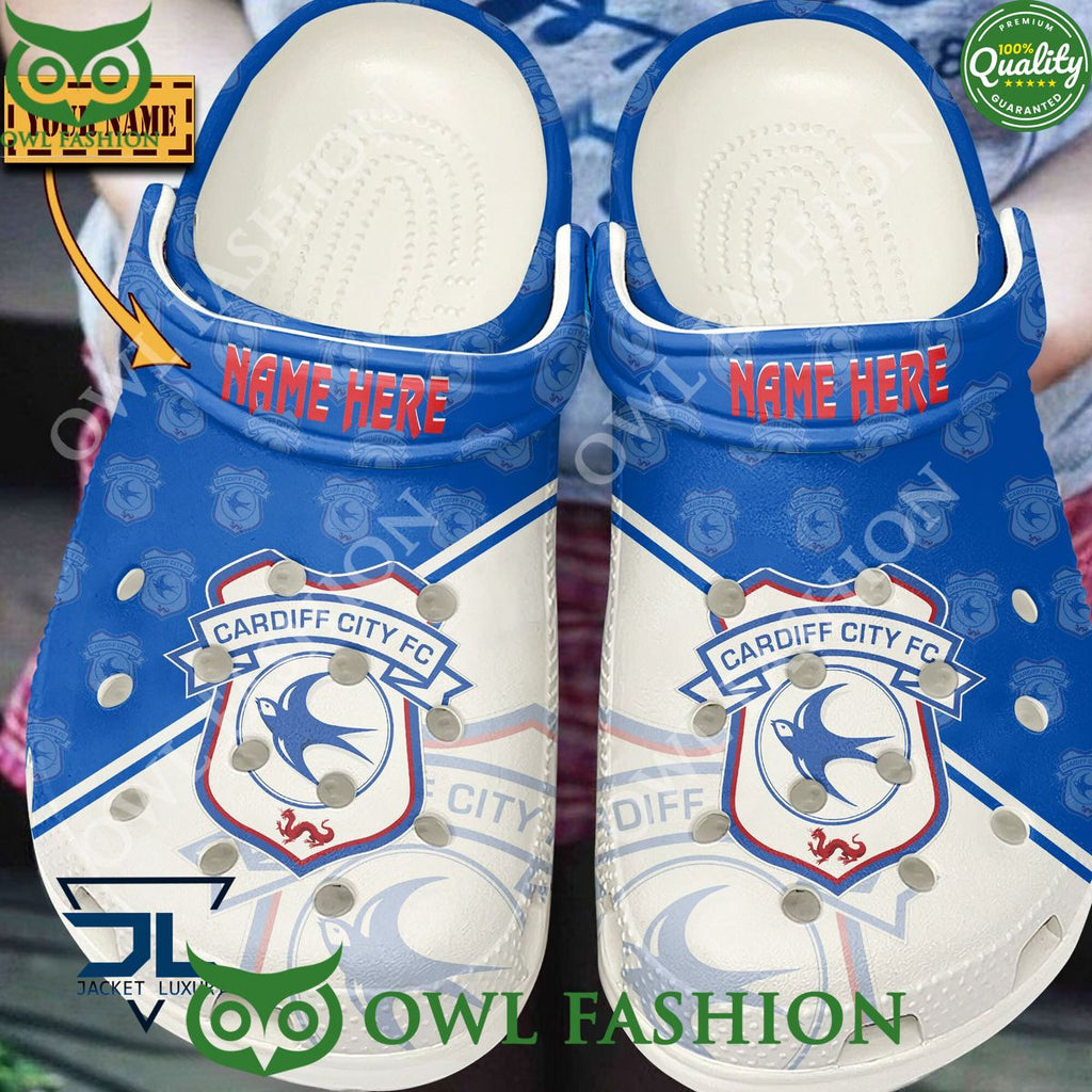 Cardiff City F.C League One Football Champion Custom Croc