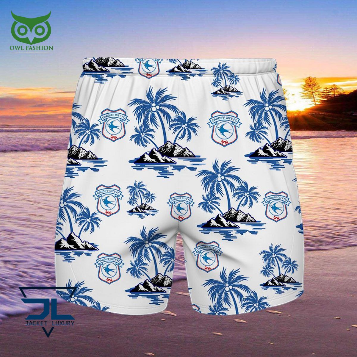 Cardiff City F.C Premier League Championship Hawaiian Shirt Shorts