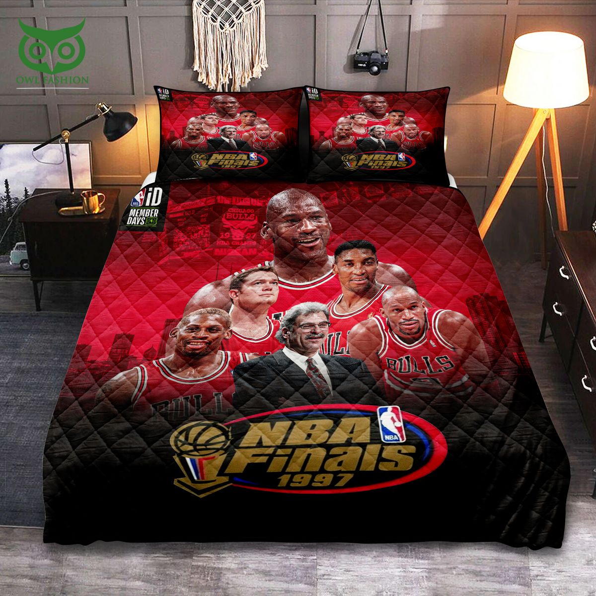 Chicago Bulls The 1997 NBA Finals Quilt Set