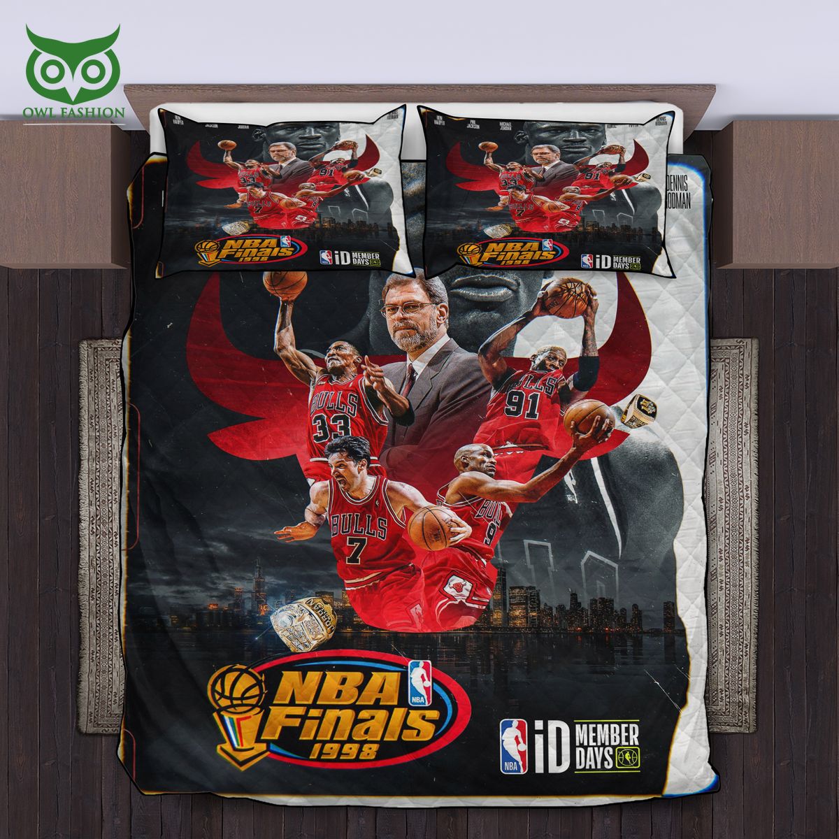 Chicago Bulls The 1998 NBA Finals Quilt Set