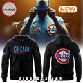 Chicago Cubs Blue Alternate Uniform Hoodie – Black