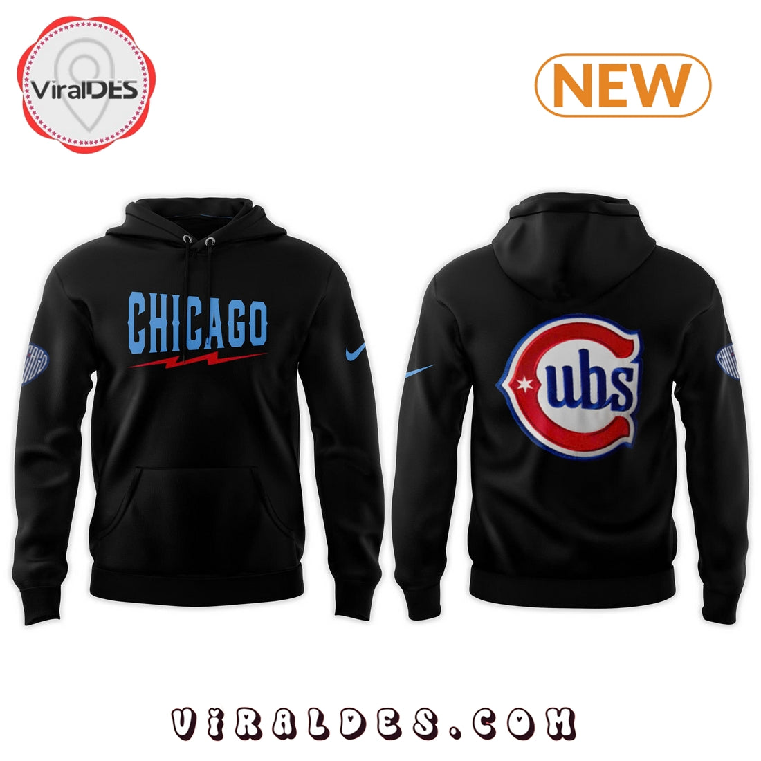 Chicago Cubs Blue Alternate Uniform Hoodie, Jogger