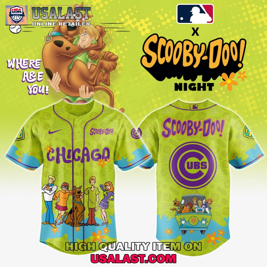 Chicago Cubs Scooby Doo Night 3D Hoodie Set