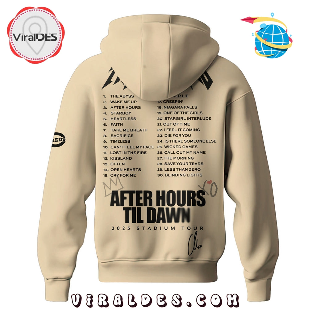 Cincinnati Reds x The Weeknd After Hours Til Dawn 2025 Hoodie