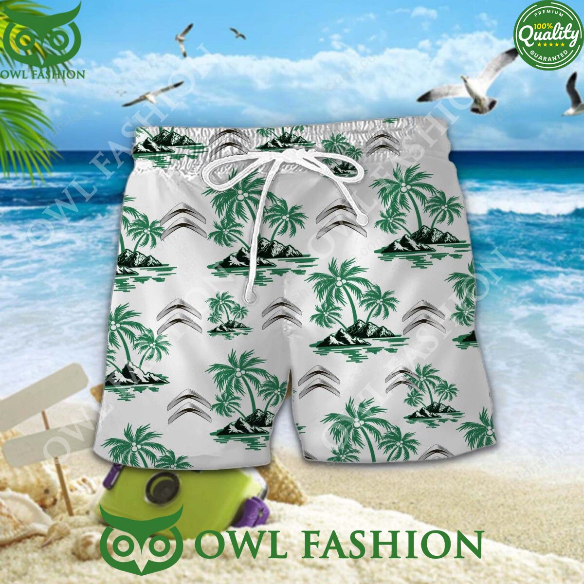 Citroen French automobile Brand Hawaiian Shirt and Short