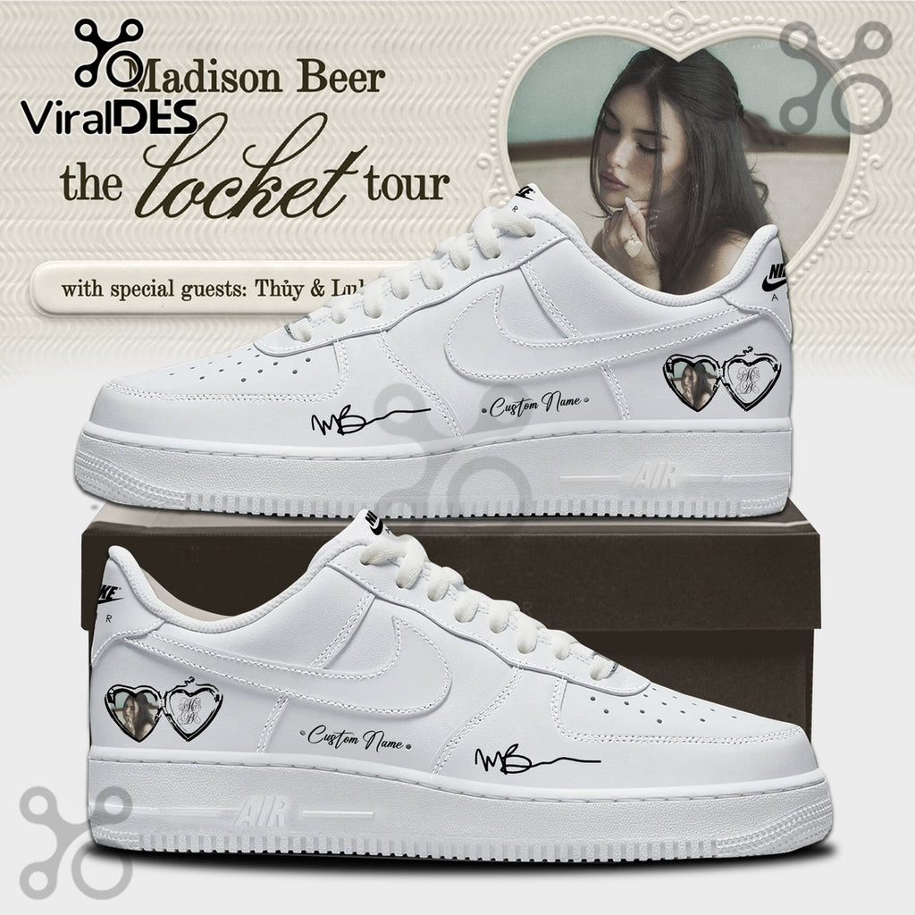Custom Madison Beer The Locket Tour Air Force 1 Sneakers
