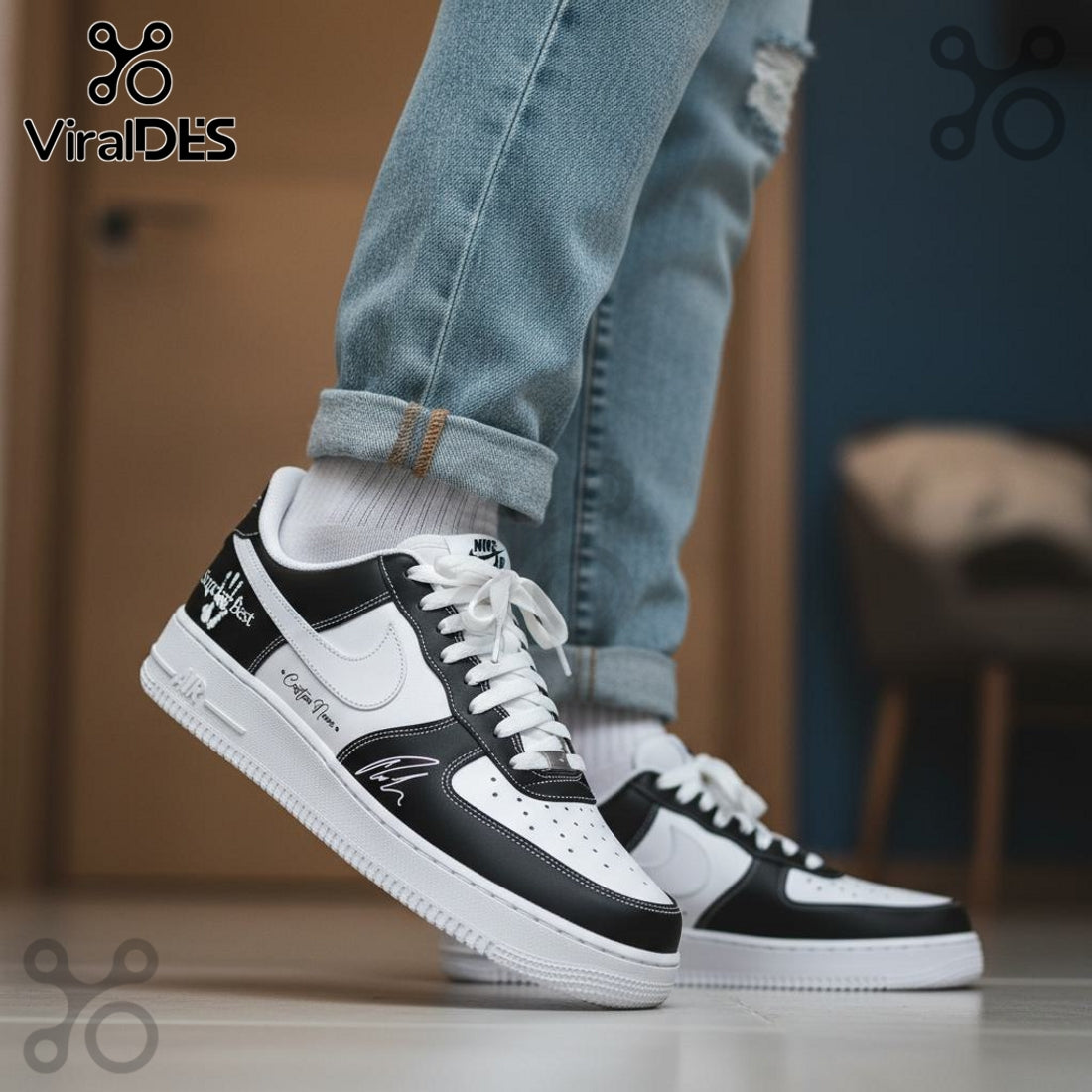 Custom Name Nick Jonas Sunday Best Air Force 1 Sneakers