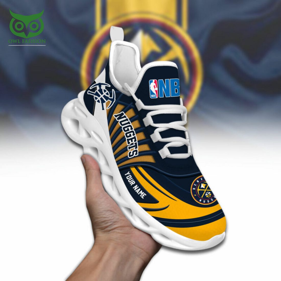 Custom Name Number Denver Nuggets NBA Team Max Soul