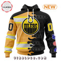 Custom NHL Edmonton Oilers 2025 First Responders Hoodie