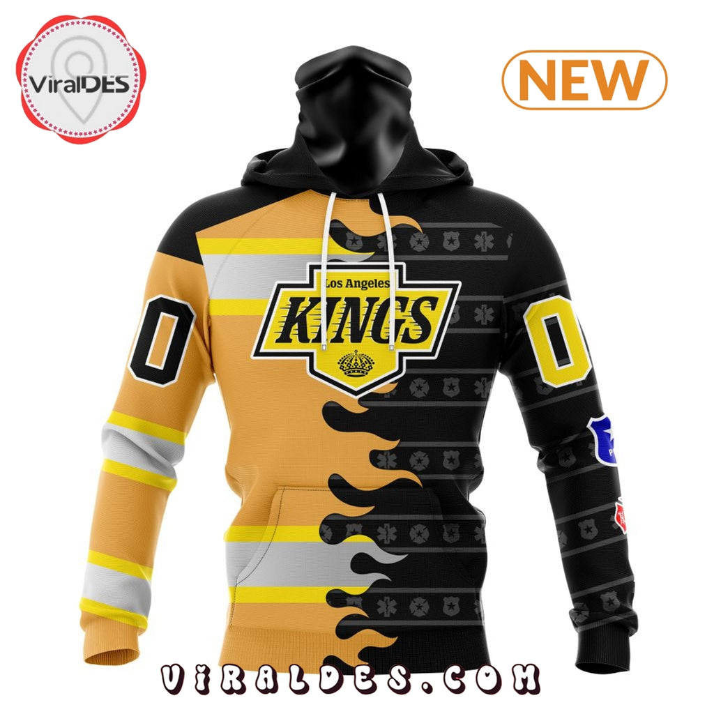 Custom NHL Los Angeles Kings 2025 First Responders Hoodie