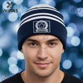 Dallas Cowboys Striped Cuffed Knit Beanie Hat
