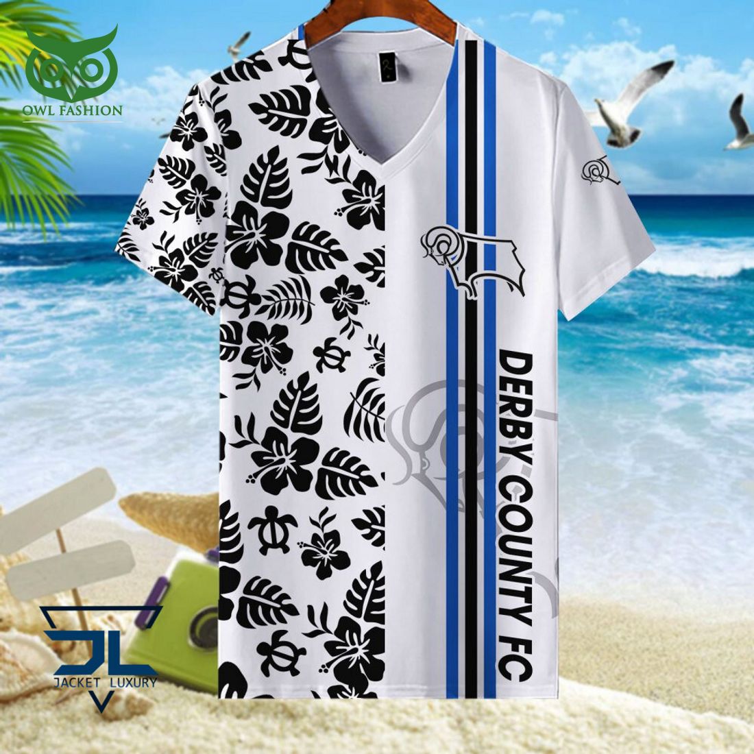Derby County EFL Championship Hawaiian Shirt T-shirt