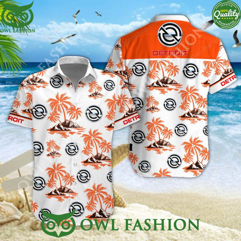 Detroit Diesel American diesel engine manufacturer hawaiian shirt and short