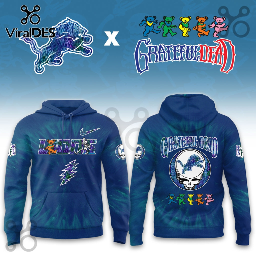 Detroit Lions Grateful Dead Limited Hoodie 2025
