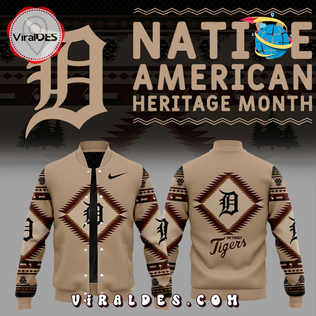 Detroit Tigers Native American Heritage 2025 Baseball Jacket