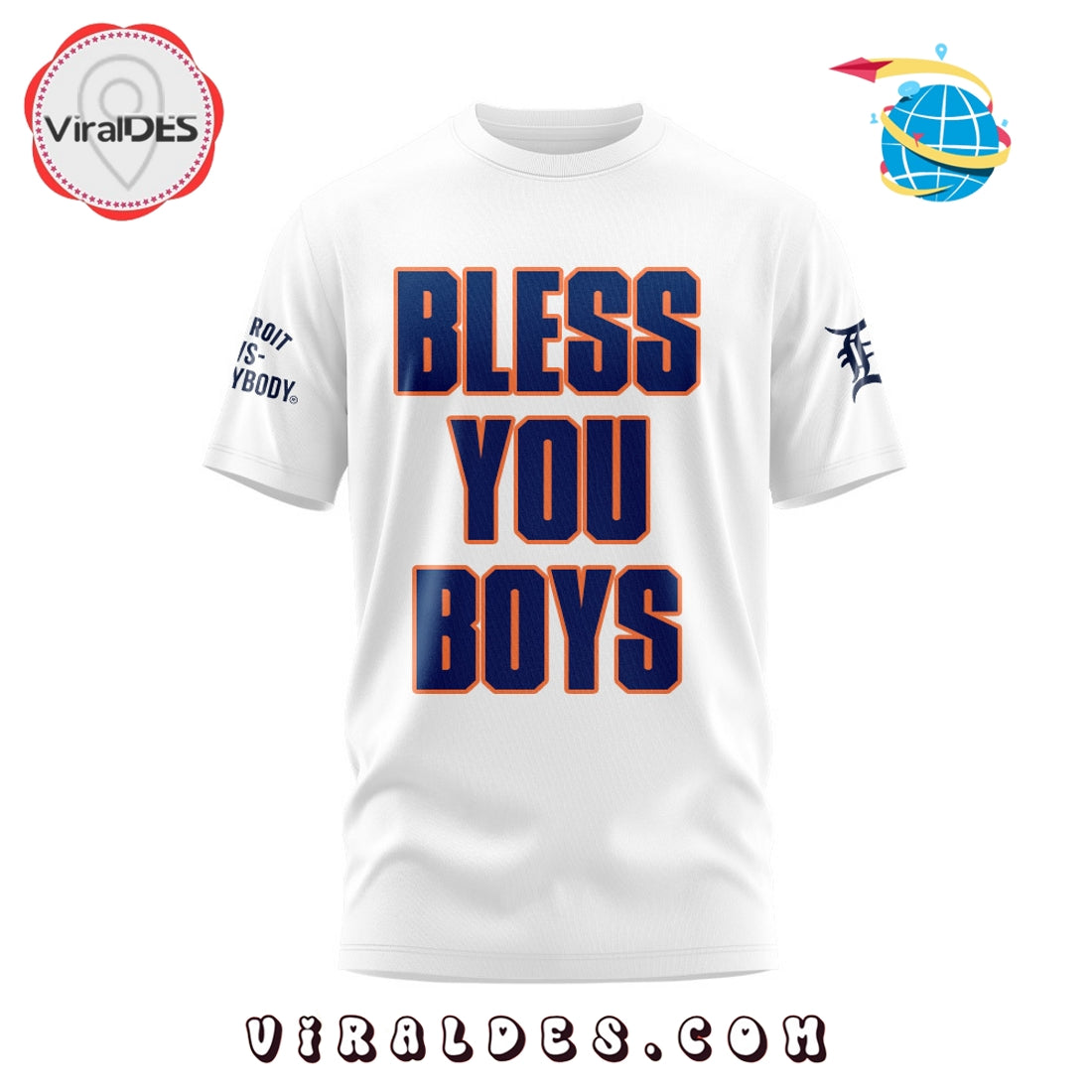 Detroit Tigers X Every Body Bless You Boys Hoodie