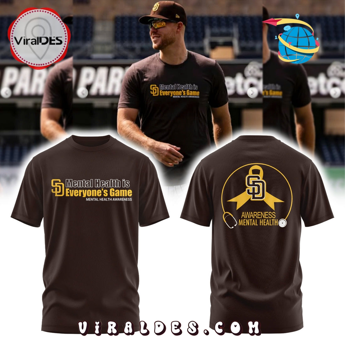 Diego Padres Mental Health Awareness Night Hoodie 2025