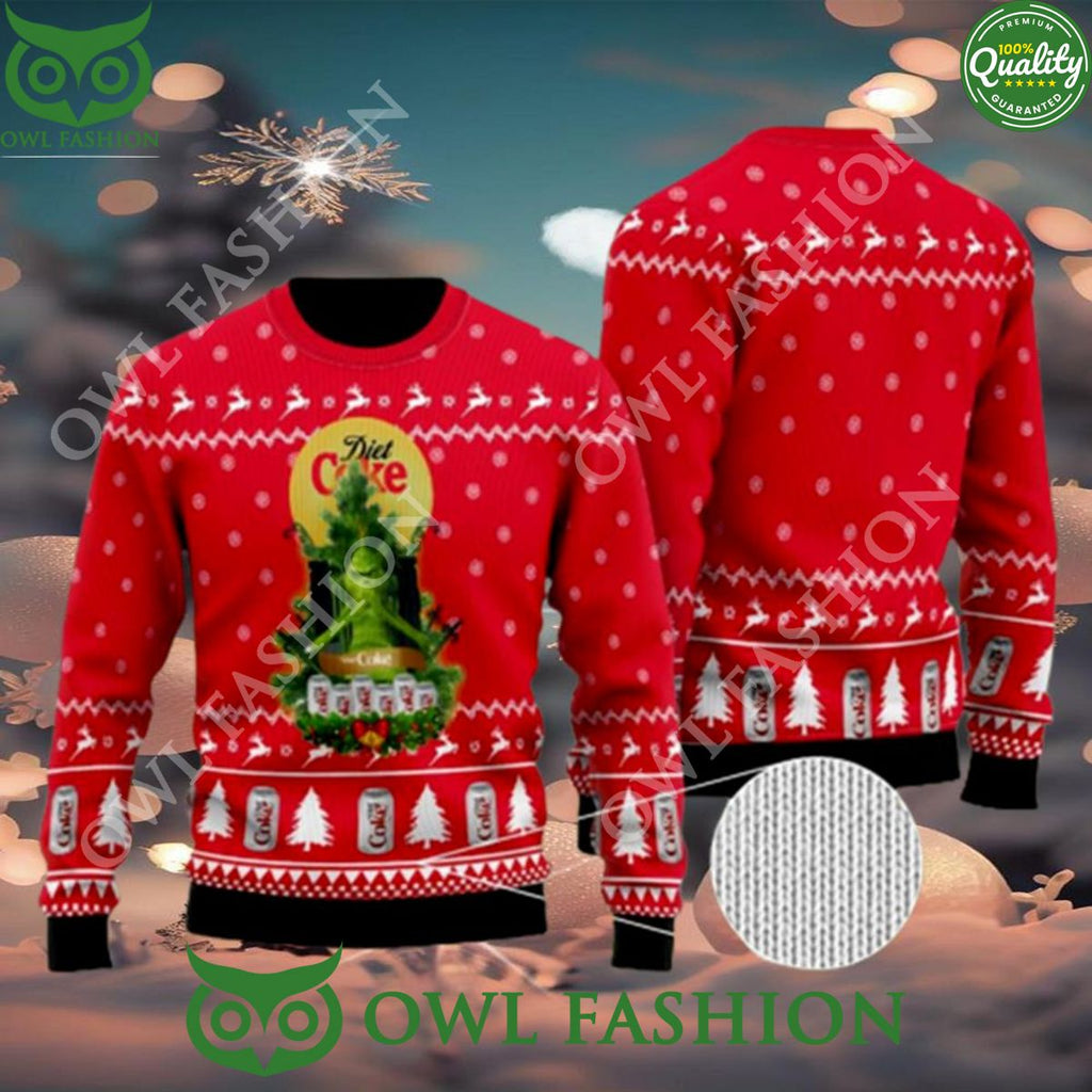 Diet Coke Grinch Snow Ugly Christmas Sweater Jumper