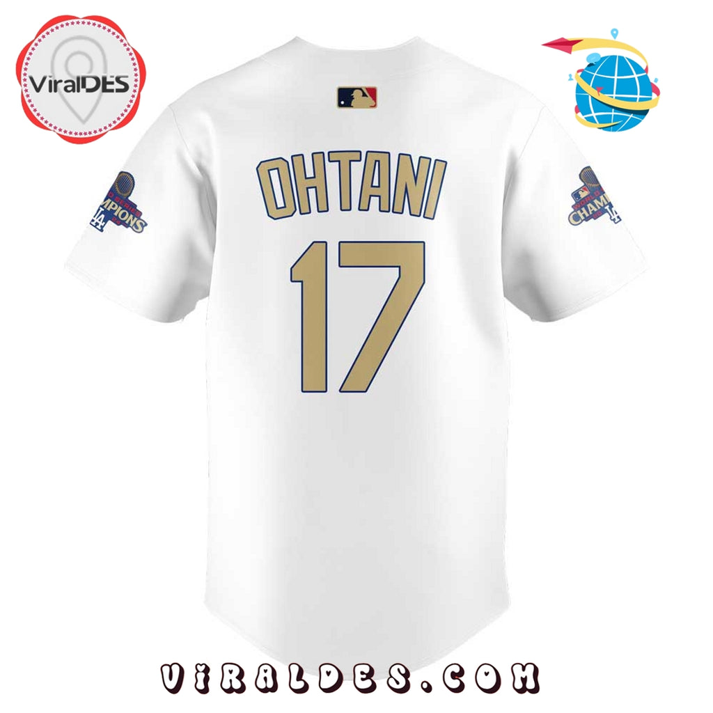 Dodgers Gold Collection Uniforms Shohei Ohtani Baseball Jersey