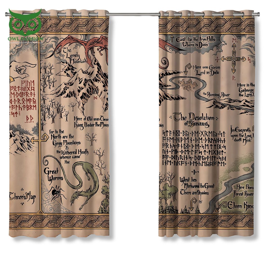 Dragon LORT Blackout Thermal Grommet Window Curtains