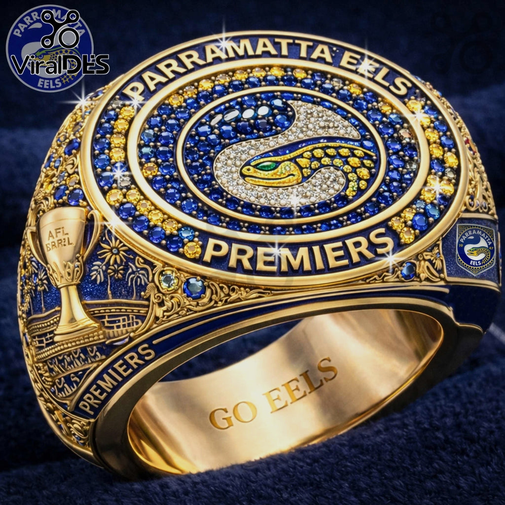 Eels Premiers Ring – NRL Parramatta Football Club Championship Gold Ring