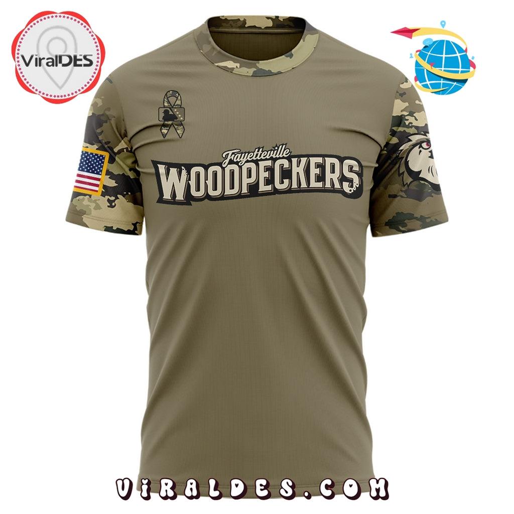 Fayetteville Woodpeckers Military Appreciation Night Hoodie