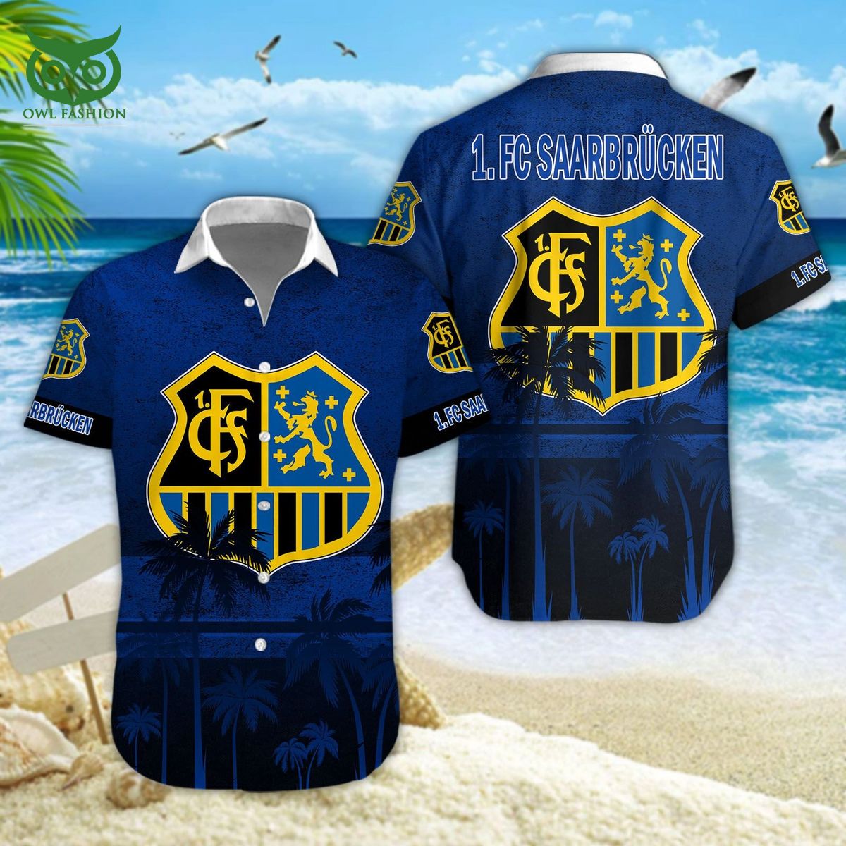 FC Saarbrucken Germany Bundesliga 3D Tshirt Hawaiian Shorts