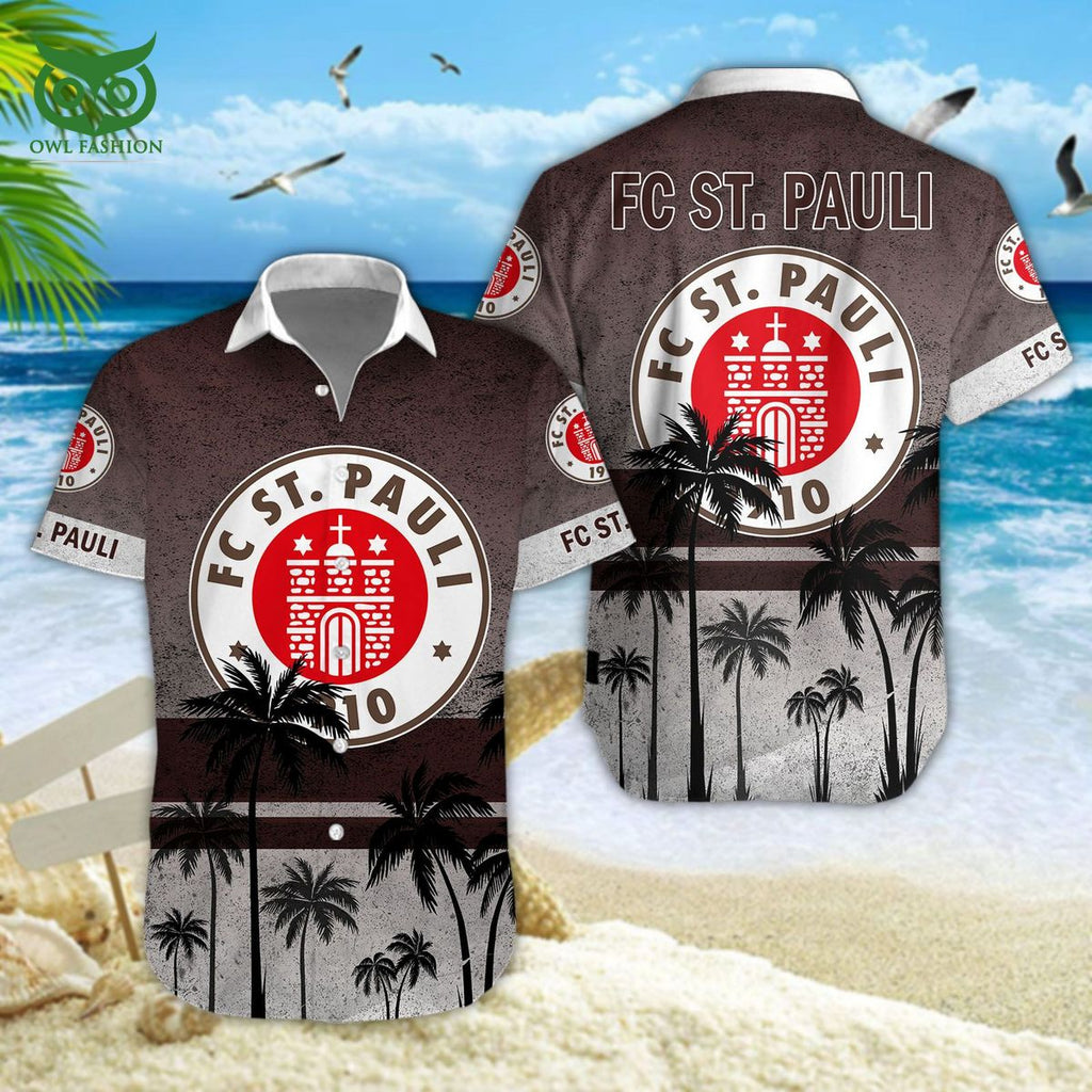 FC St. Pauli Bundesliga Champion 3D Hawaiian Tshirt Shorts
