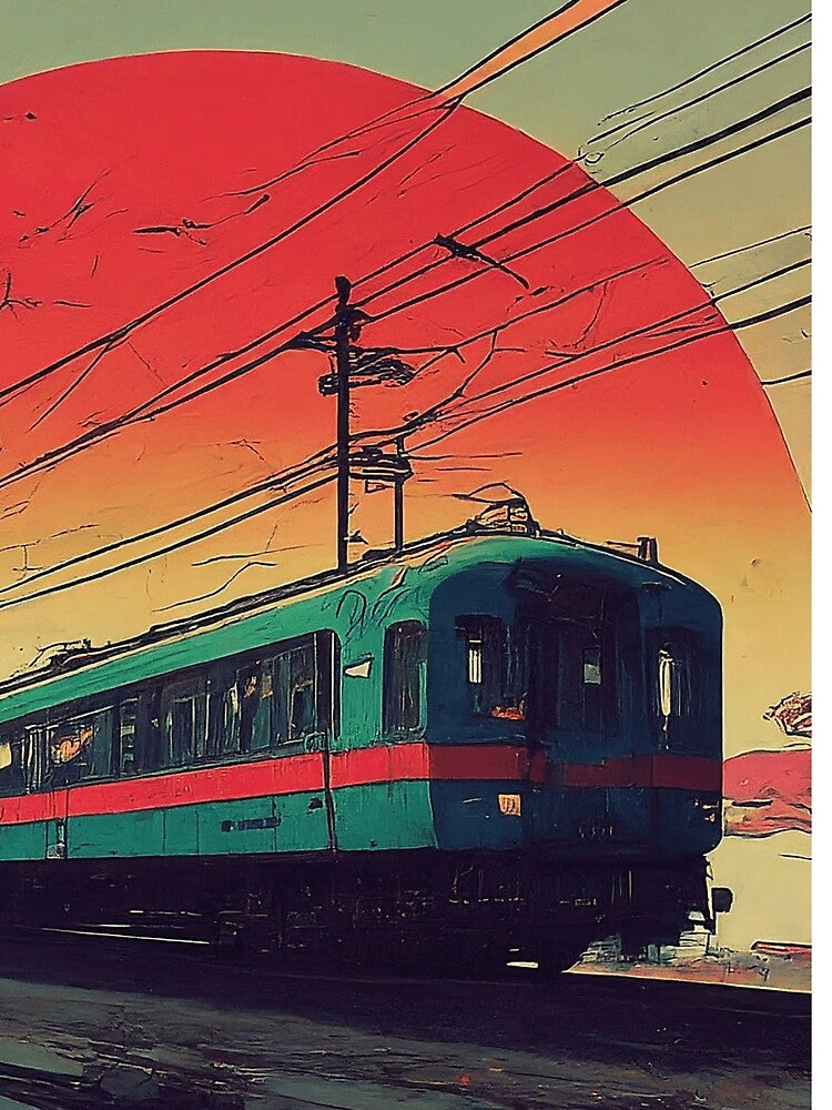 Retro Rail Sunset Edition Artwork by PrecisionByAJSM