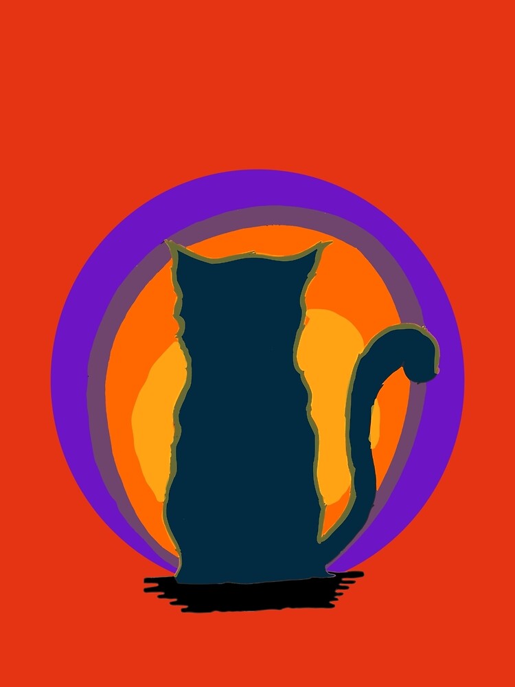 Cat Looking At Sunset by FilMate