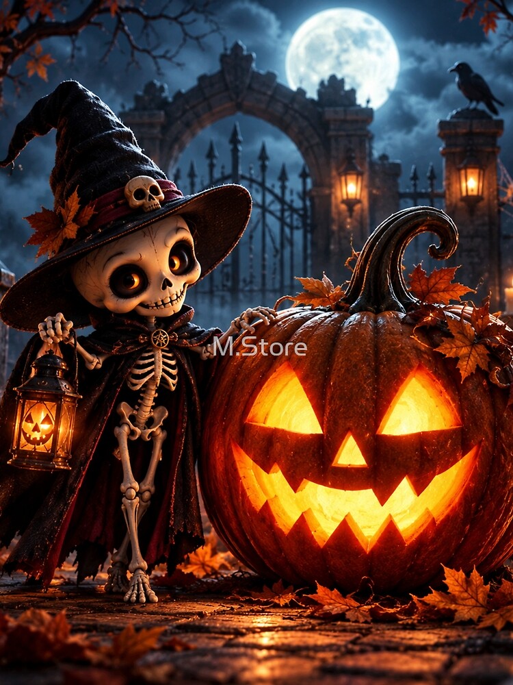 Skeleton Pumpkin by M.Store