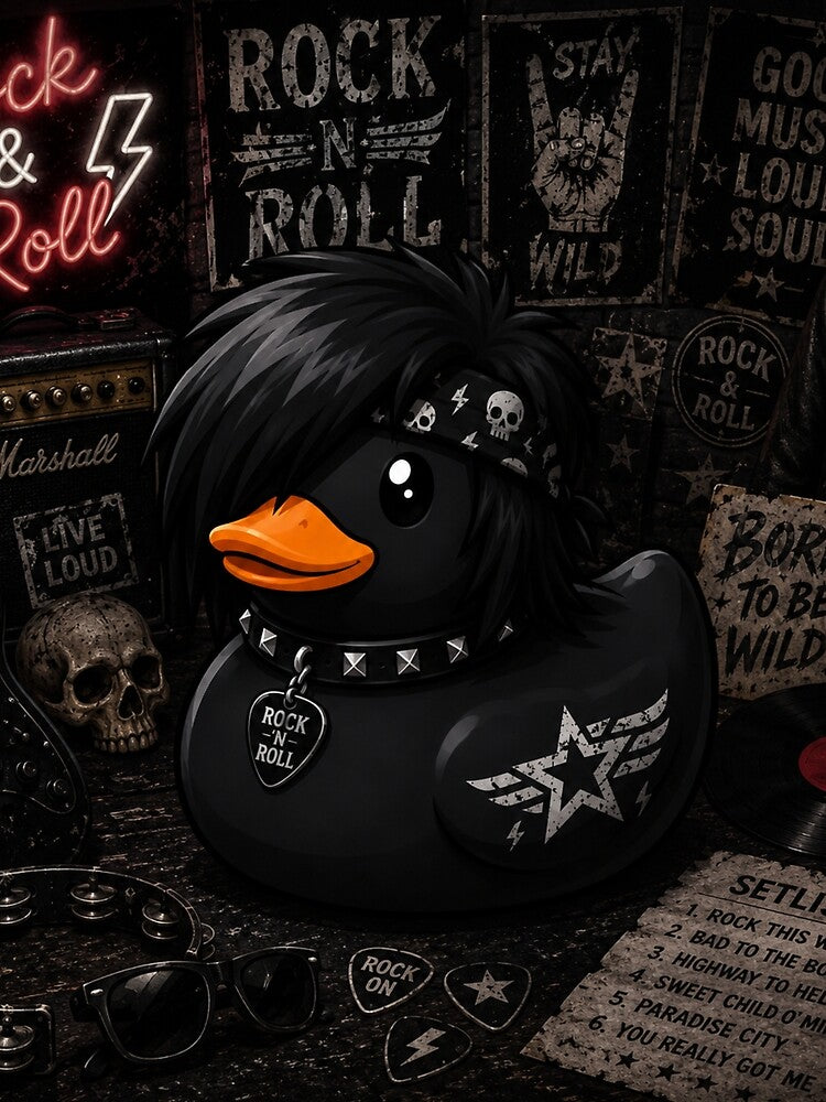 Rock And Roll Rubber Duck by Thor-stone
