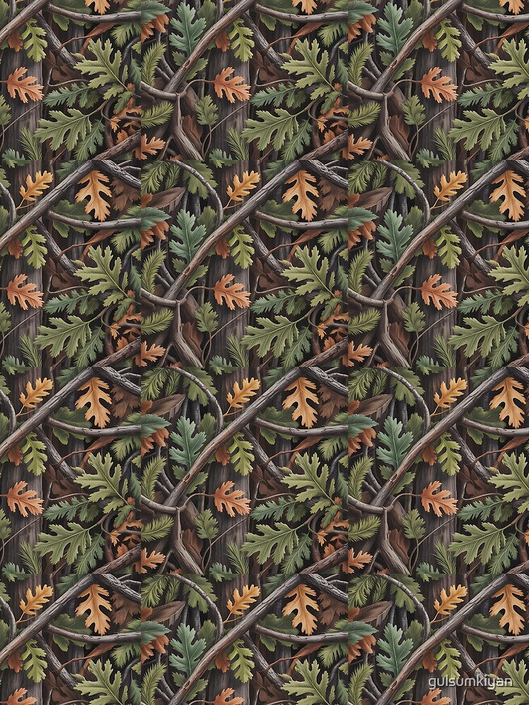 Hunting Forest Camouflage Green Camo by gulsumkiyan