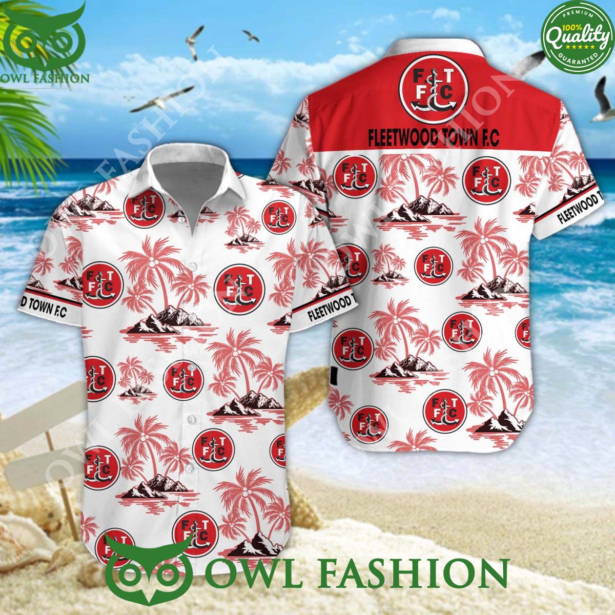 Fleetwood Town 2024 Summer Vibe hawaiian shirt