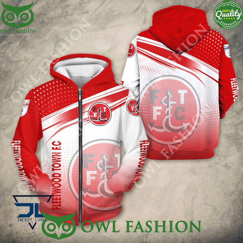 Fleetwood Town F.C New Design 2024 EFL Hoodie Shirt