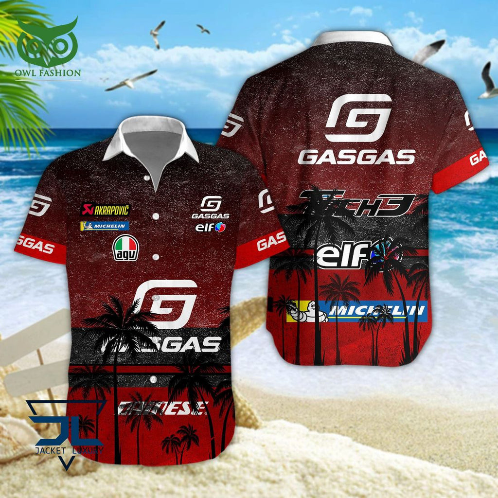 Gasgas Factory Racing Tech 3 Grand Prix Motogp Racing Hawaiian Shirt