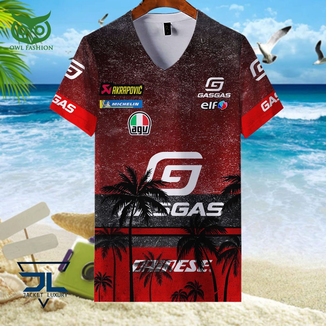Gasgas Factory Racing Tech 3 Grand Prix Motogp Racing Hawaiian Shirt