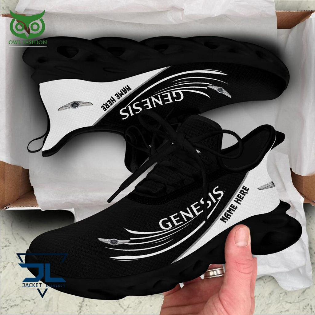 Genesis Car Brand Logo Personalized Max Soul Shoes