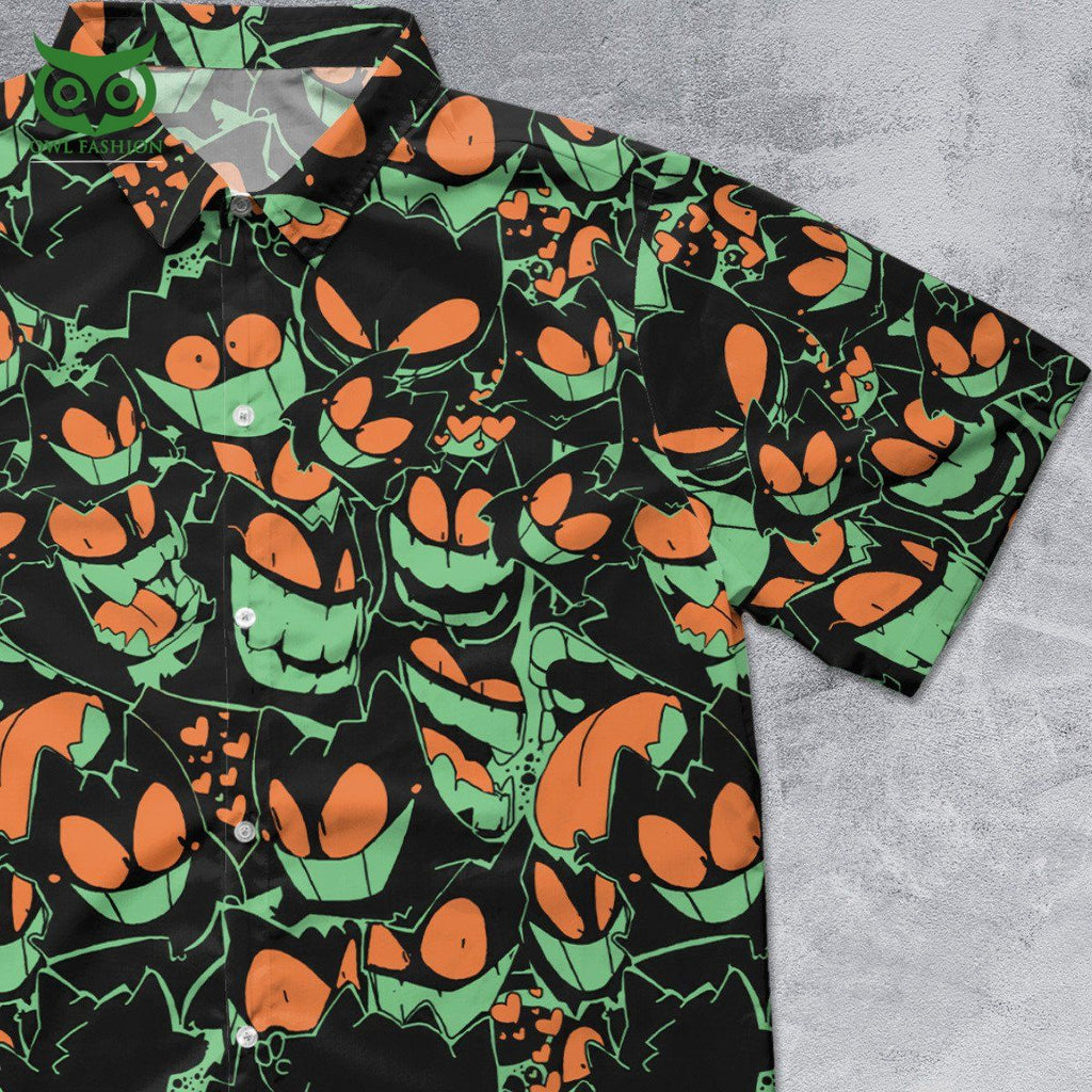 Gengar Luv Patterns Button Down Shirt