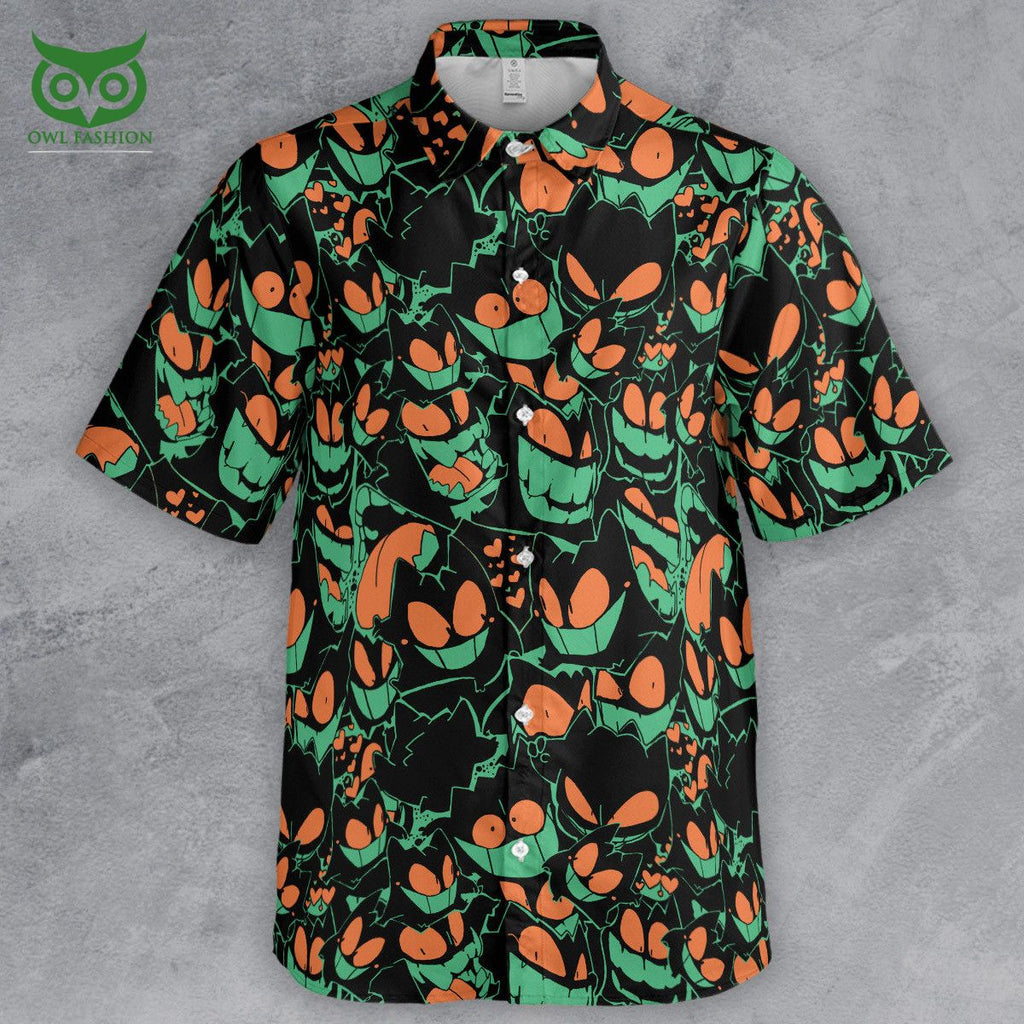 Gengar Luv Patterns Button Down Shirt