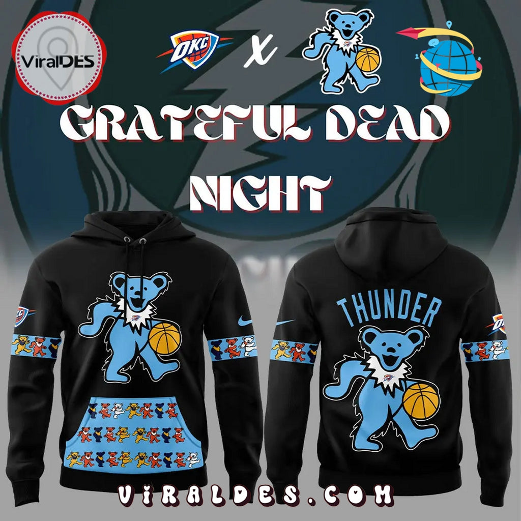 Grateful Dead Night 2025 Oklahoma City Thunder Hoodie