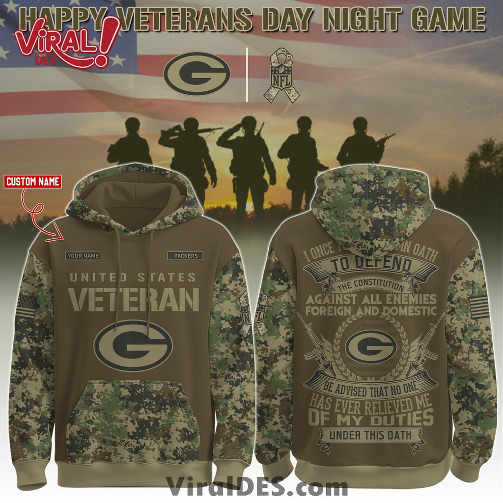 Green Bay Packers Salute to Service Limited Editions Hoodie