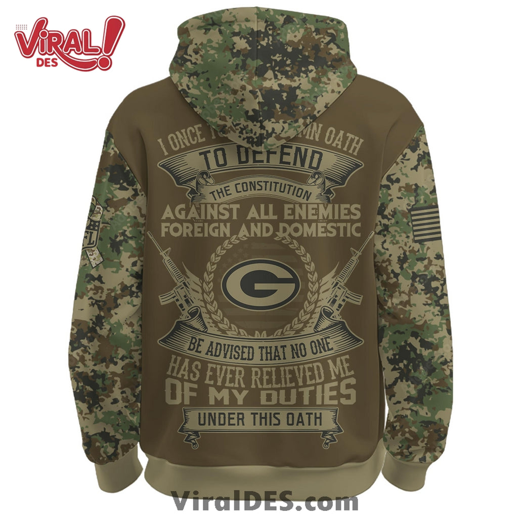 Green Bay Packers Salute to Service Limited Editions Hoodie