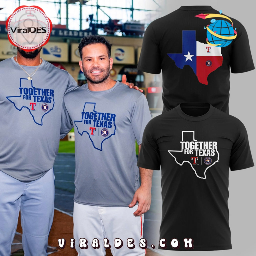Houston Astros Together For Texas Black Shirt