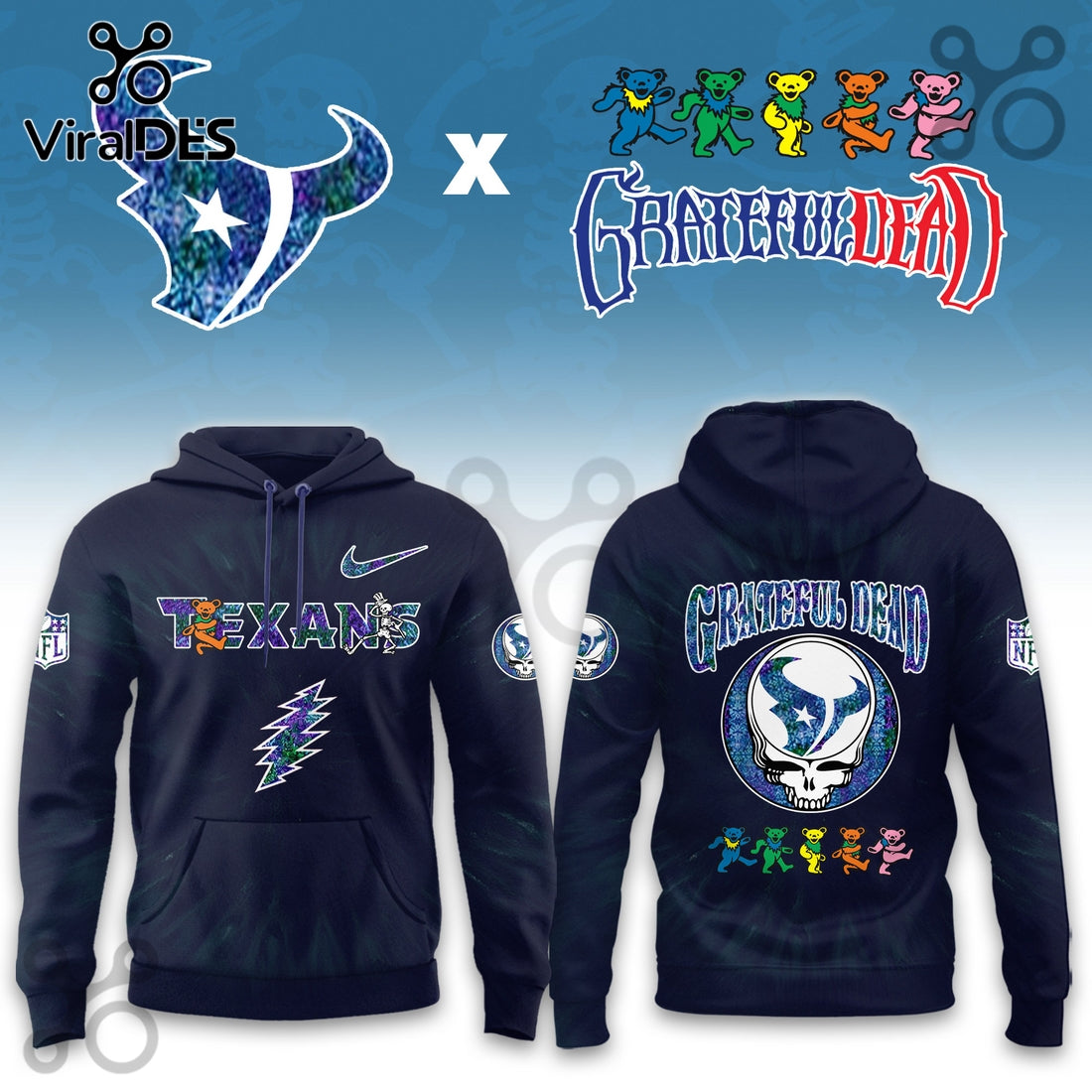 Houston Texans Grateful Dead Limited Hoodie 2025