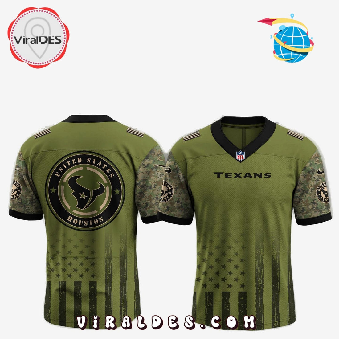 Houston Texans x Independence Day 2025 Baseball Jersey