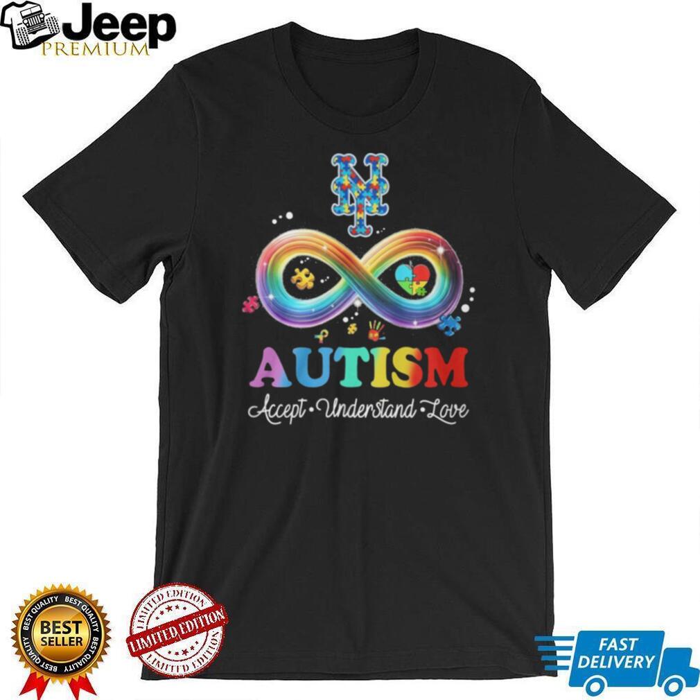 New York Mets Autism Awareness Accept Understand Love Infinity T Shirt