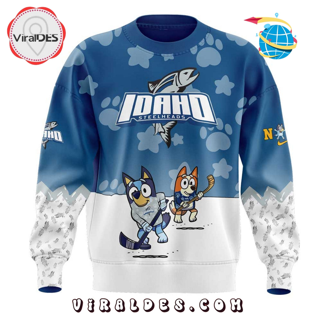 Idaho Steelheads x Bluey and Bingo 2025 Hoodie