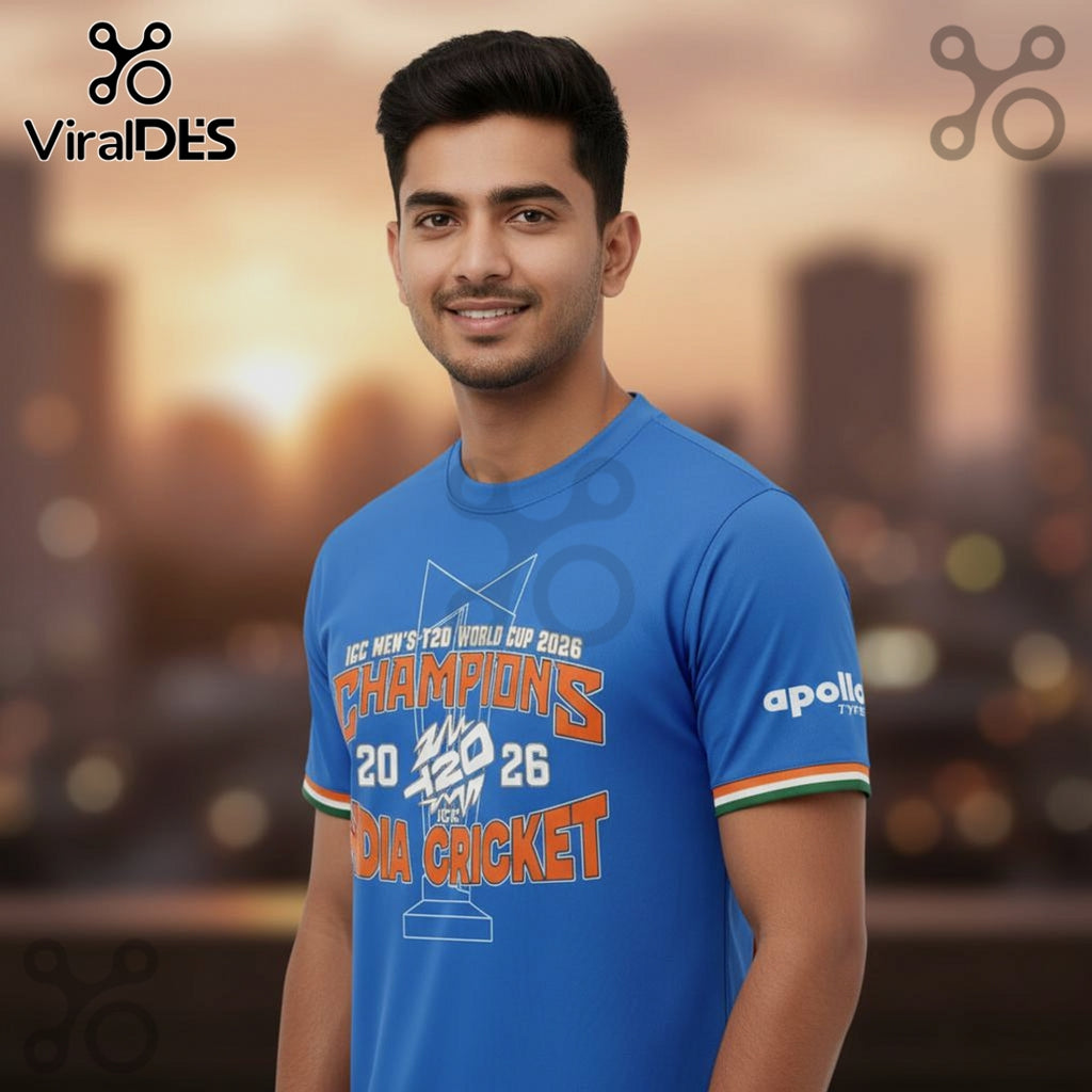 India Cricket Champions 2026 T20 World Cup Commemorative Shirt